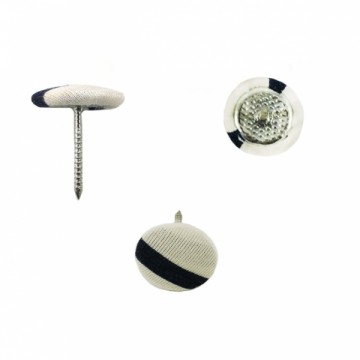 Пуговица под обтяжку мебел.,мет. с гвоздиком.Н25 мм, №36. в уп.250 шт. - furnitura.com.ua