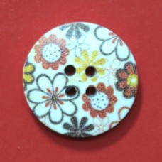 Пуговица деревянная круглая L20/2 (бел.) | furnitura.com.ua