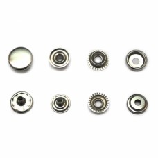 Кнопка средняя никель, 15 мм | furnitura.com.ua