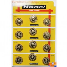 Кнопка пришивна золото ажурна, 20 мм | furnitura.com.ua