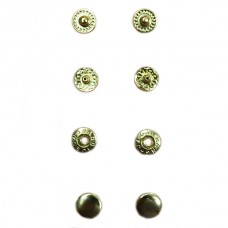 Кнопка маленька золота 12.5 мм | furnitura.com.ua