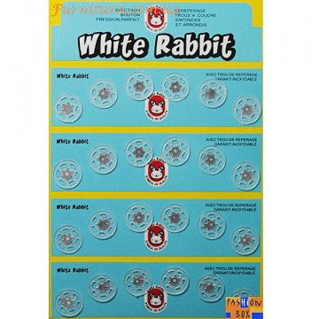 Кнопка приш пластик прозр. Д15 мм,24 шт. - furnitura.com.ua