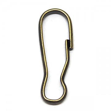 Карабин проволочный антик, 2 см. - furnitura.com.ua