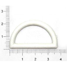 Полукольцо белое, 30мм | furnitura.com.ua