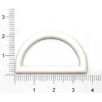 Полукольцо белое, 30мм - furnitura.com.ua