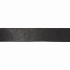 Лента атласная черная, 4 см  | furnitura.com.ua