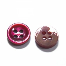 Гудзик черепашка малинова, 10 мм | furnitura.com.ua