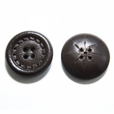 Пуговица темно-коричневая, 26 мм | furnitura.com.ua