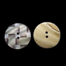 Ґудзик коричневий черепашка, 28 мм | furnitura.com.ua