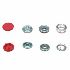 Трикотажна кнопка червона, 9.5 мм | furnitura.com.ua