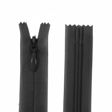 Молния YKK потайная 30 см -черная. | furnitura.com.ua