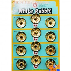 Кнопка пришивна на листах D24 мм золото | furnitura.com.ua