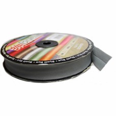 Коса бейка х/б темно-сіра, 2 см | furnitura.com.ua