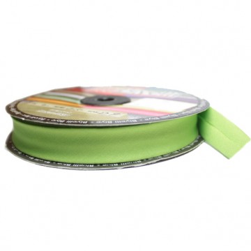 Косая бейка х/б салатовая, 2 см - furnitura.com.ua