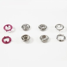 Трикотажна кнопка малинова, 9.5 мм | furnitura.com.ua