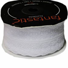 Мереживо павутинка 4 см, білий вибілений