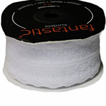 Мереживо павутинка 4 см, білий вибілений - furnitura.com.ua