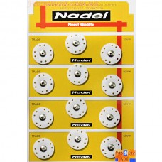 Кнопка пришивна на основі D26мм біла | furnitura.com.ua