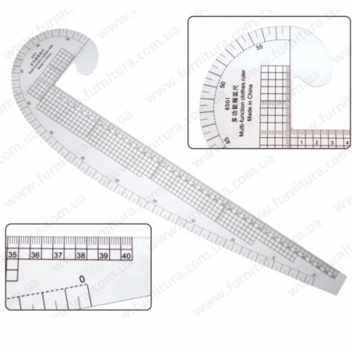 Лінійка лекальна пластикова №6501