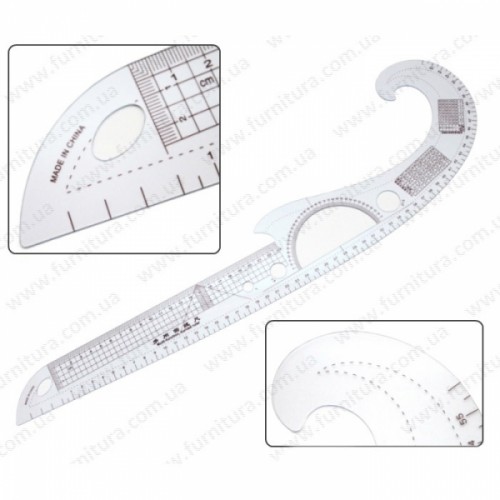 Лінійка лекальна пластикова №3250