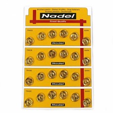 Кнопка золота пришивна, 12 мм | furnitura.com.ua