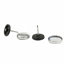 Пуговица под обтяжку мебел. с гвоздиком 36L черная | furnitura.com.ua