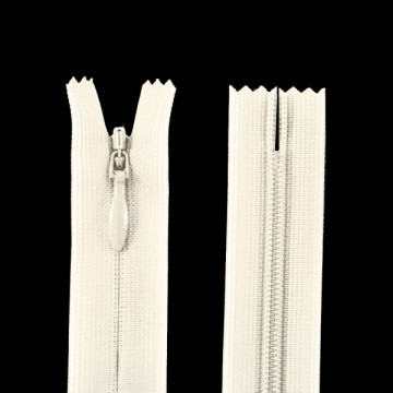 Молния YKK потайная 25 см цвет -123 беж - furnitura.com.ua