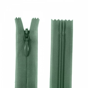 Молния YKK потайная 30 см цвет 153-бутылочный - furnitura.com.ua