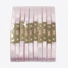 Лента атласная светло-розовая, 1 см  | furnitura.com.ua