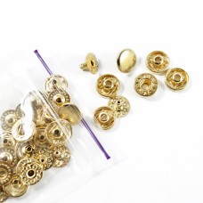 Кнопка Альфа золота, 10 мм | furnitura.com.ua