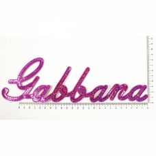 Аплікація клейова текст з паєток Gabbana | furnitura.com.ua