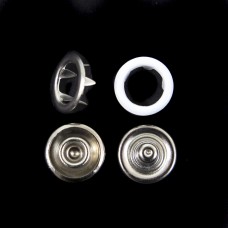 Трикотажна кнопка біла, 9.5 мм | furnitura.com.ua