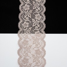 Кружево темная пудра, стрейч, 7 см | furnitura.com.ua