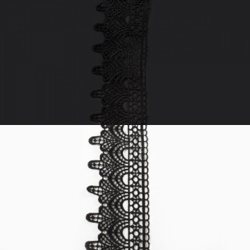 Мереживо чорне, 5 см - furnitura.com.ua