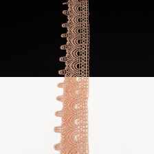 Мереживо арт Н1259 оранжеве,шир. 5 см (боб. 9 м)