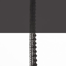 Мереживо арт Н3377 чорне, шир. 2 см (боб. 9 м)