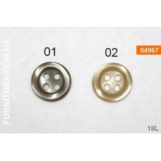 Пуговица рубашечная 4 удара | furnitura.com.ua