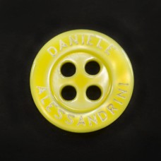 Гудзик черепашка жовта, 12 мм | furnitura.com.ua