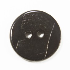 Гудзик черепашка чорна, D 16 мм | furnitura.com.ua