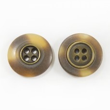 Ґудзик коричнево-латунний, 20 мм | furnitura.com.ua