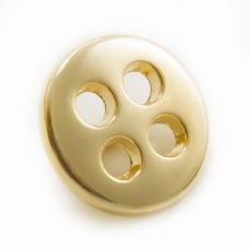 Ґудзик металевий золото, 14 мм | furnitura.com.ua