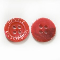 Ґудзик червоний, 16 мм | furnitura.com.ua