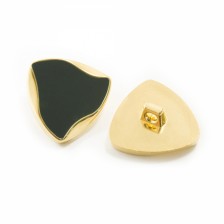 Ґудзик золотий + чорний, 24 мм