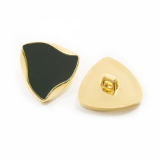 Ґудзик золотий + чорний, 24 мм | furnitura.com.ua