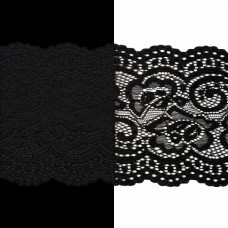 Кружево 10 см, черное | furnitura.com.ua