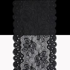 Мереживо арт. 173 чорне, шир. 15 см, боб. 10 м