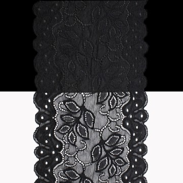 Мереживо арт. 173 чорне, шир. 15 см, боб. 10 м - furnitura.com.ua