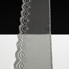 Кружево Италия дымчато-лиловое, 10 см | furnitura.com.ua