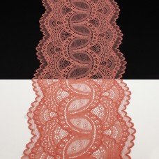 Кружево Италия арт. 55 коралловое, шир 14 см, боб 10 м | furnitura.com.ua