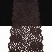 Кружево Италия шоколадное, 14 см